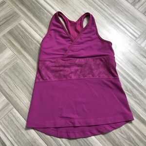 Lululemon Womens Fuchsia Athletic Yoga Tank Top 8